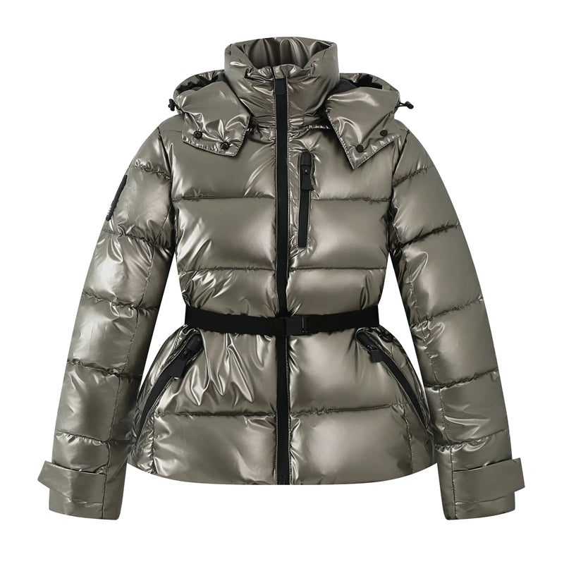 Belted Hooded Puffer Parka 7
