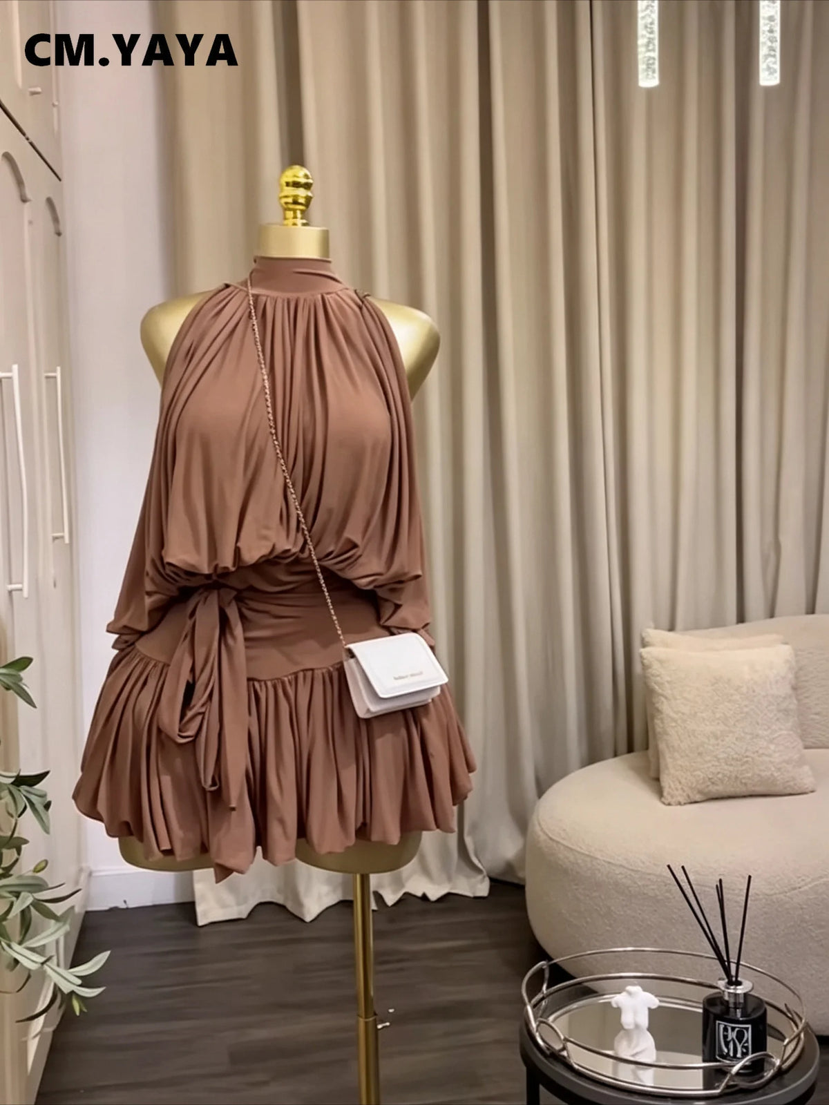 Ruffle Halter Two-Piece Set 1