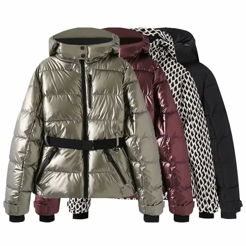 Belted Hooded Puffer Parka 1