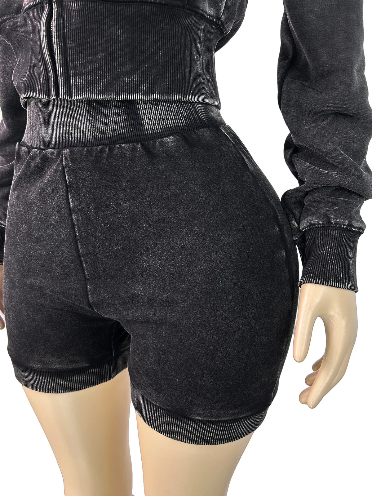 Hooded Zip Short Set 7