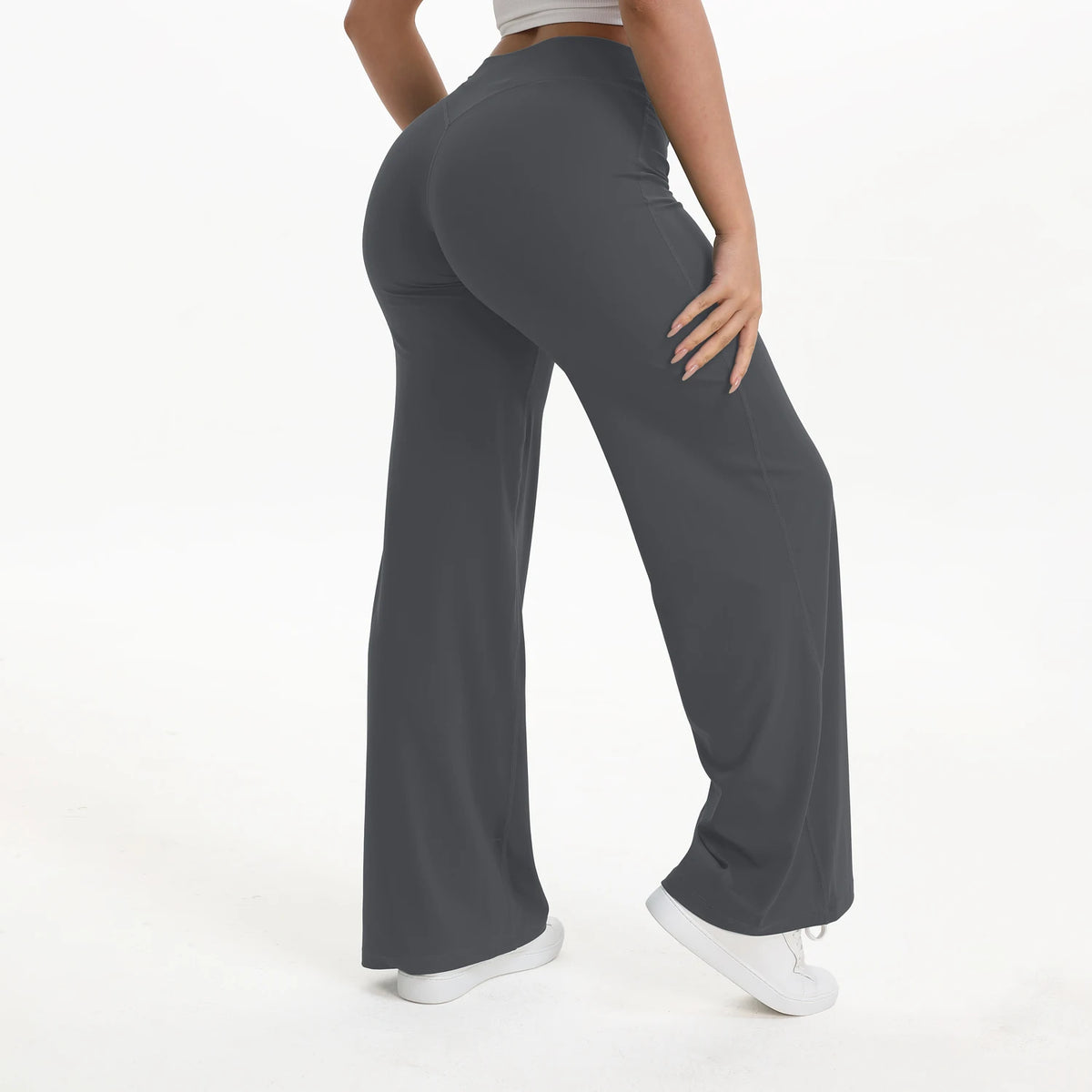 SoftMotion Straight-Leg Pant in Meteorite Gray