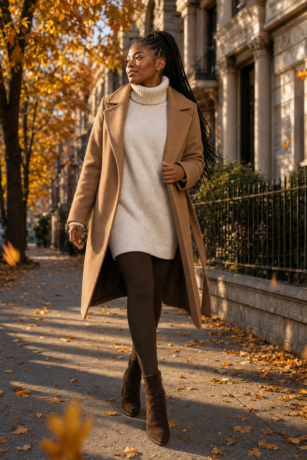 Marisa Fleece-Lined Legging on model, Seravani